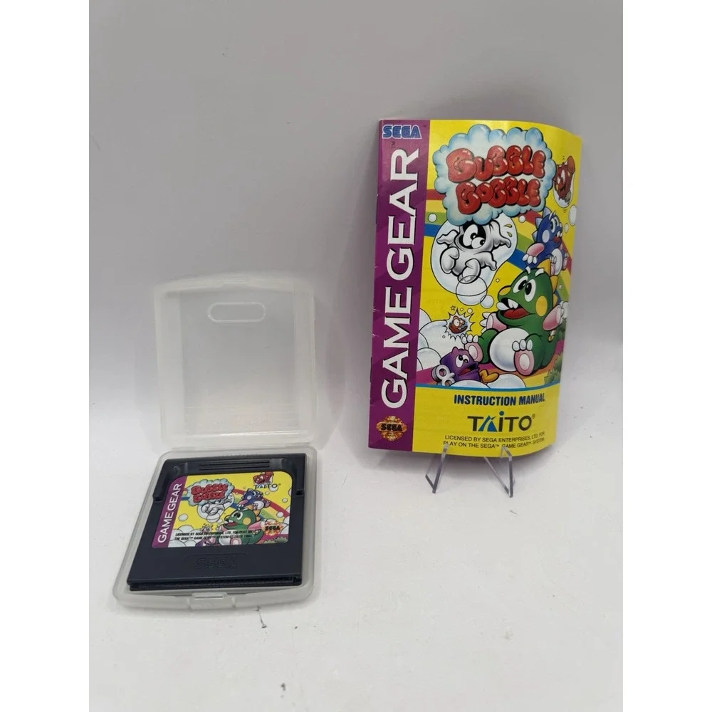 Bubble Bobble - Game Gear - Game and Manual Fast Shipping Clean